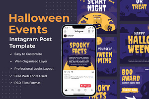 Halloween Events Instagram Template