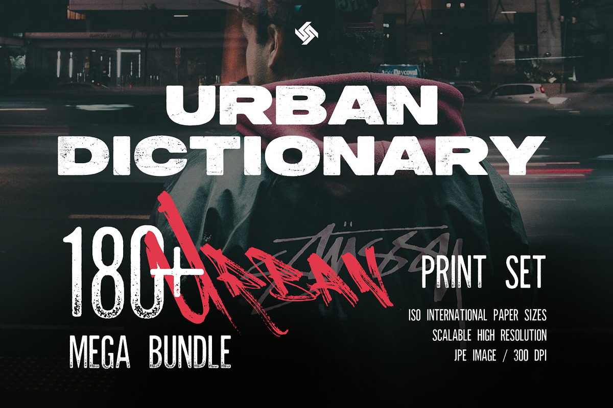 180+ Urban Dictionary - Print Set, a Wallpaper Graphic by UgurSarac (Photo 7 of 7)