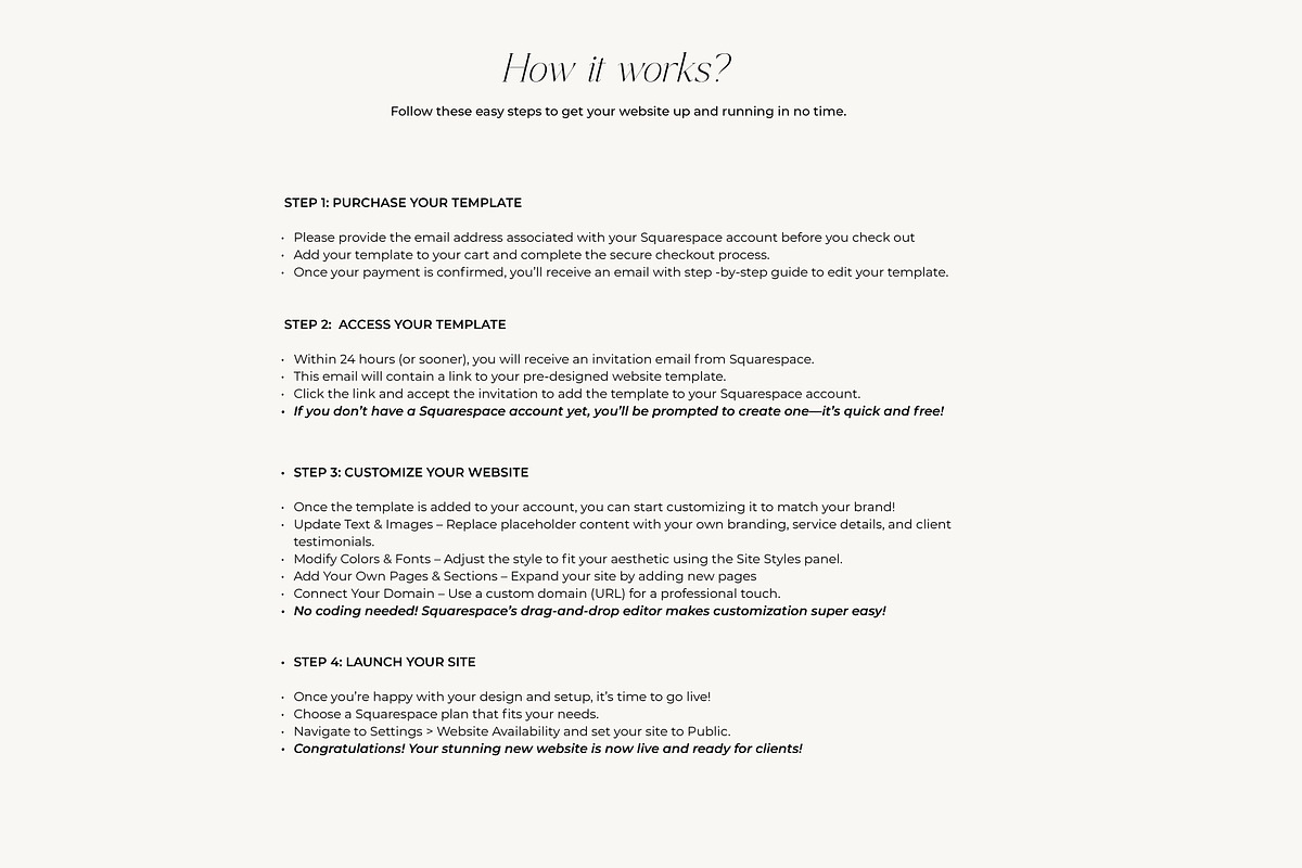 Squarespace Template for Creatives, a Squarespace Template by ItsDianaDesign (Photo 5 of 5)