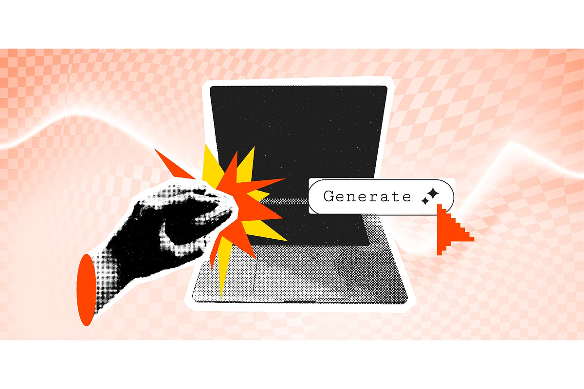 AI technology banner with halftone, a Technology Illustration by art PVP - market (Photo 1 of 3)