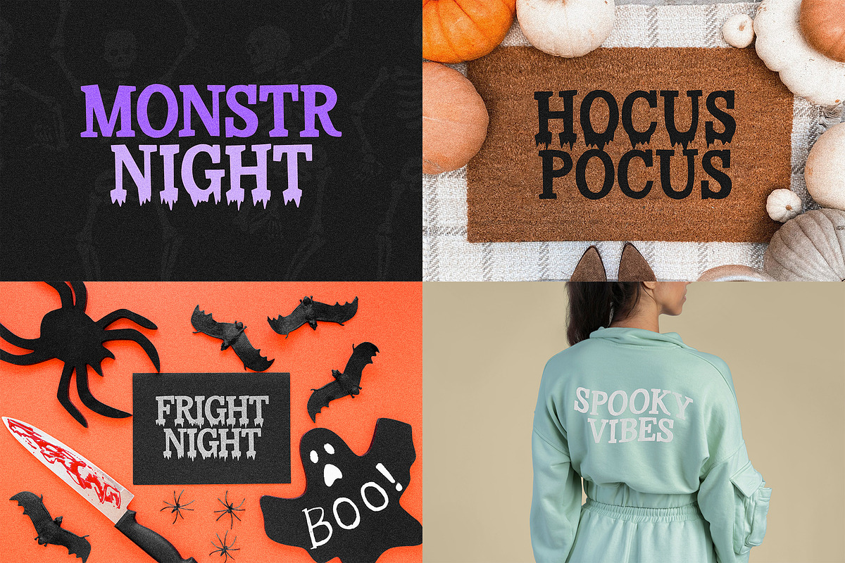Halloween fonts bundle, a Handwritten Font by supfonts (Photo 12 of 12)