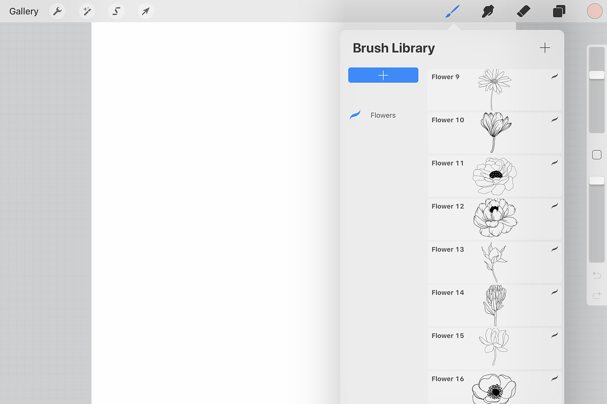 Flower Stamps for procreate, a Brush Add-On by Natalya_Mona_Art (Photo 4 of 6)