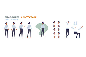 businesswoman character for