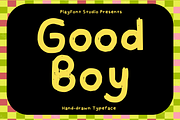 Good Boy! - A Handmade Font, a Handwritten Font by PlayFont Studio (Thumbnail 1 of 5)