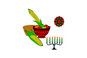 Festive Kwanzaa & Hanukkah Icon Set, an Object Graphic by yasushie (Thumbnail 4 of 16)