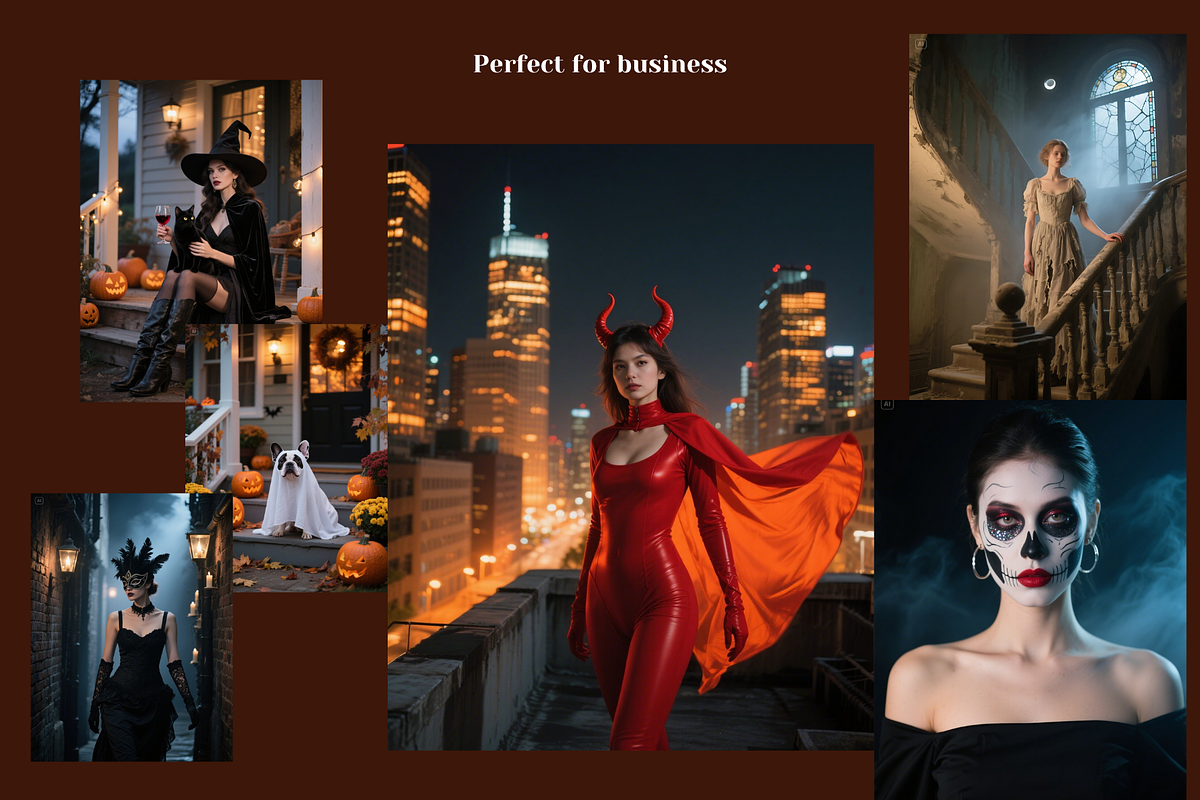 Halloween Stock Photo Bundle, a Beauty & Fashion Photo by MarkoPresets (Photo 4 of 7)