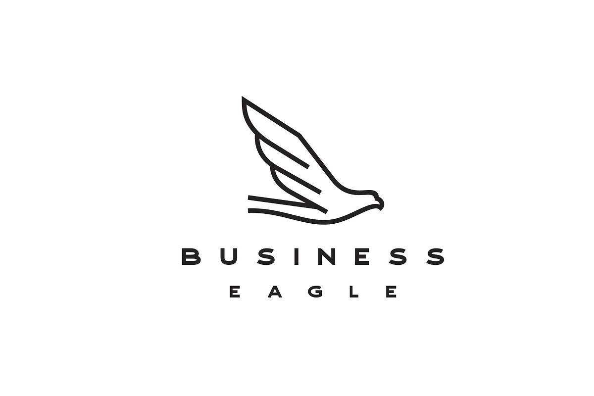 Line Art Eagle Logo Design, a Branding & Logo Template by Weasley99Store
