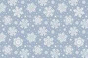 Seamless pattern with snowflakes, a Pattern Graphic by JulianArt (Thumbnail 5 of 7)