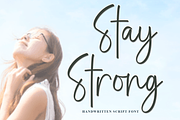 Stay Strong, a Handwritten Font by InermediaSTUDIO (Thumbnail 1 of 8)