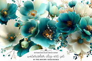 Watercolor Wildflower Clipart, an Illustration by GatewayDesign (Thumbnail 1 of 5)