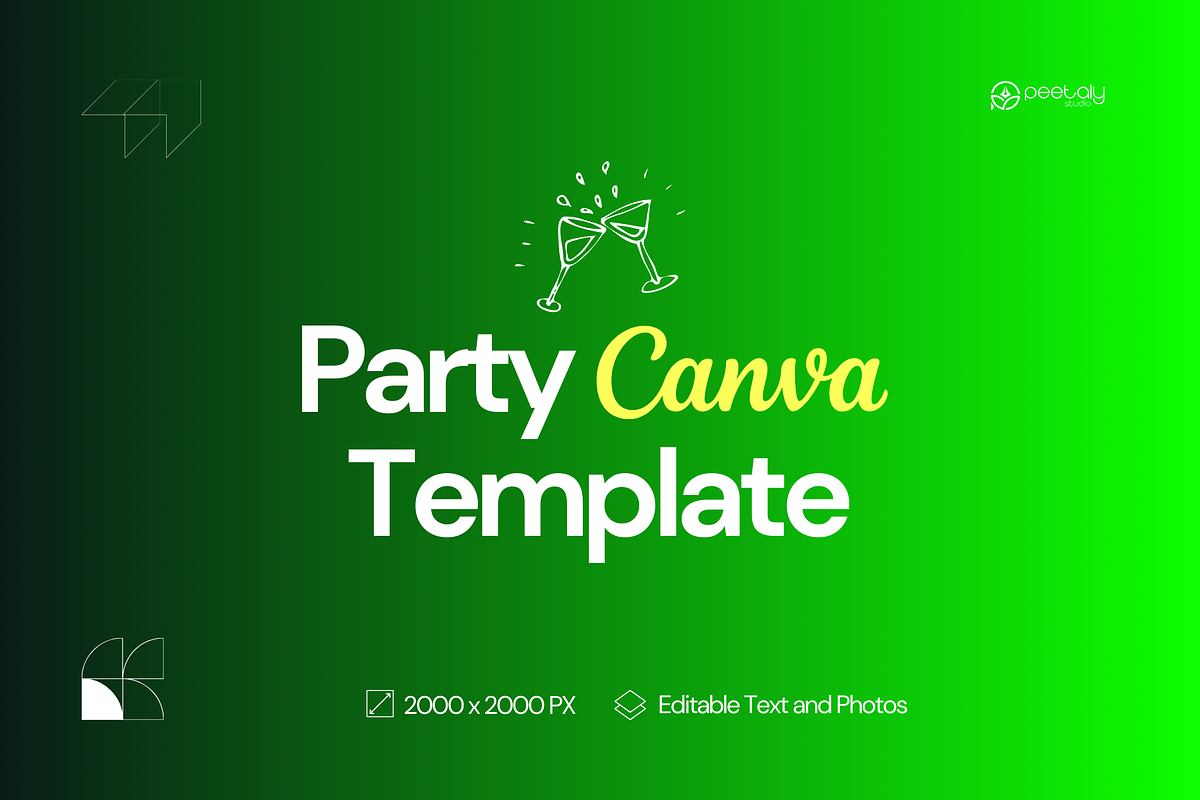 African Party Flyer Canva Template, a Flyer Template by PeetalyStudioDesigns (Photo 2 of 5)