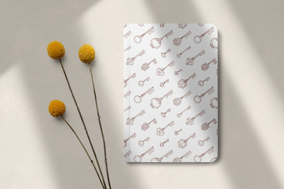 Vintage keys seamless patterns, a Pattern Graphic by Good Studio (Photo 7 of 9)