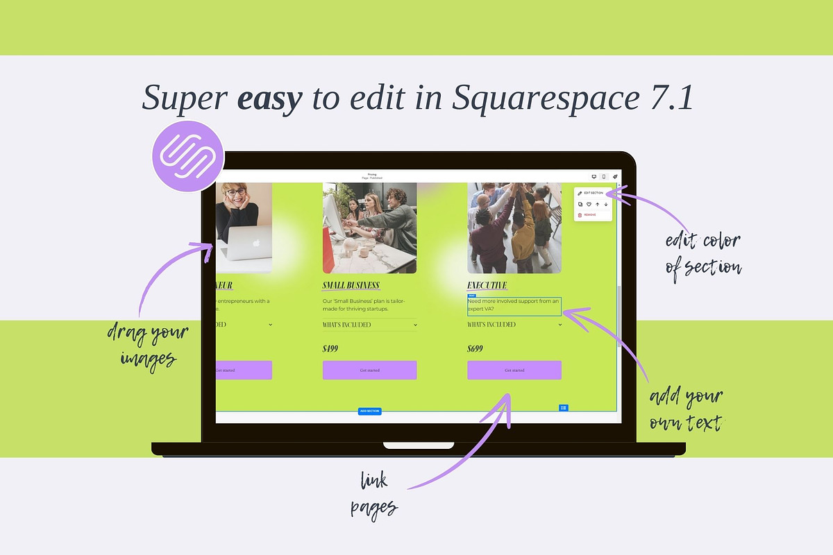 Squarespace 7.1 Website Template preview 8