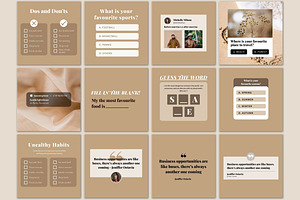 Light Brown Instagram Template Canva