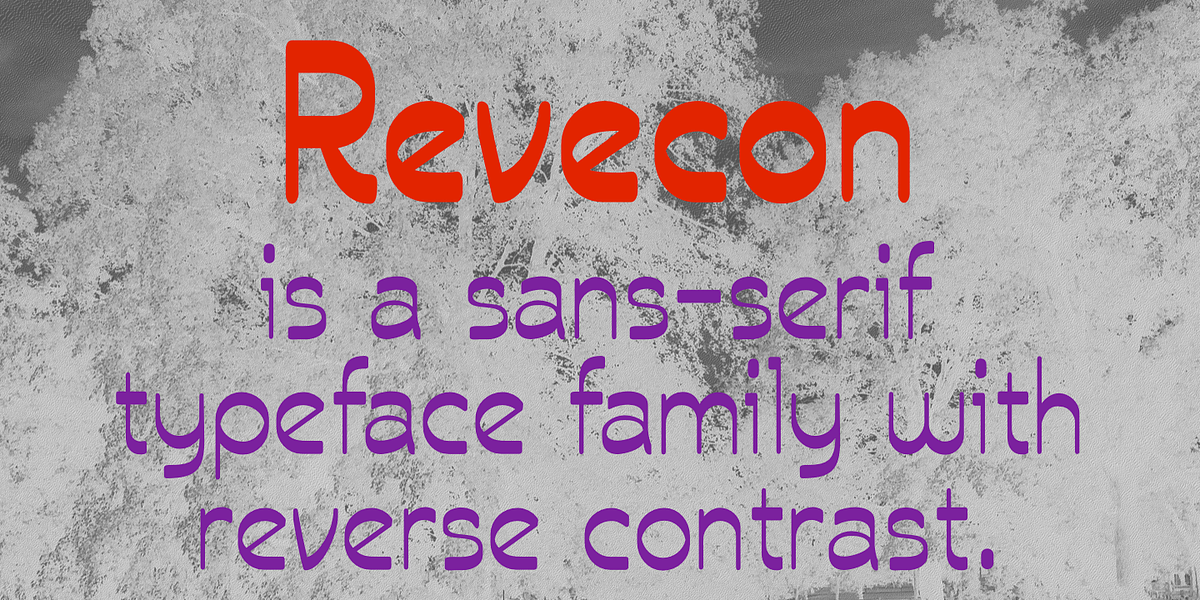 Revecon, a Font by Ingrimayne Type (Photo 1 of 10)
