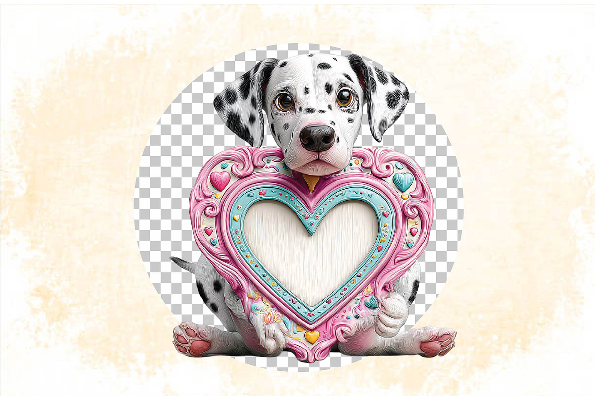 Whimsical Mother's Day Dog Clipart, an Animal Illustration by SVGArt (Photo 6 of 9)