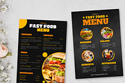 5 Fast Food Menu Templates Canva, a Templates & Theme by TemplateCastleStore (Thumbnail 3 of 9)