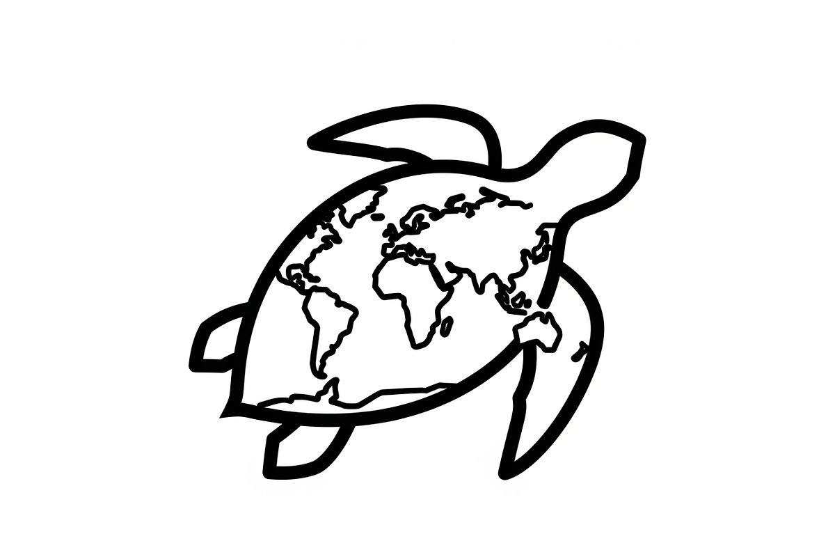 World Map Sea Turtle Bundle, an Illustration by Gaye Art (Photo 27 of 31)