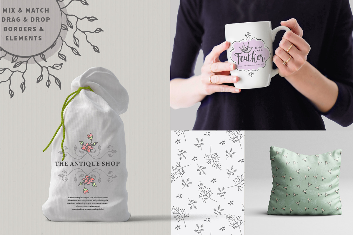 SKETCHED LOGO & CARD elements, an Illustration by Ingrid Marais Design (Photo 5 of 7)