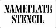 Nameplate Stencil JNL, a Font by Jeff Levine Fonts (Thumbnail 2 of 5)