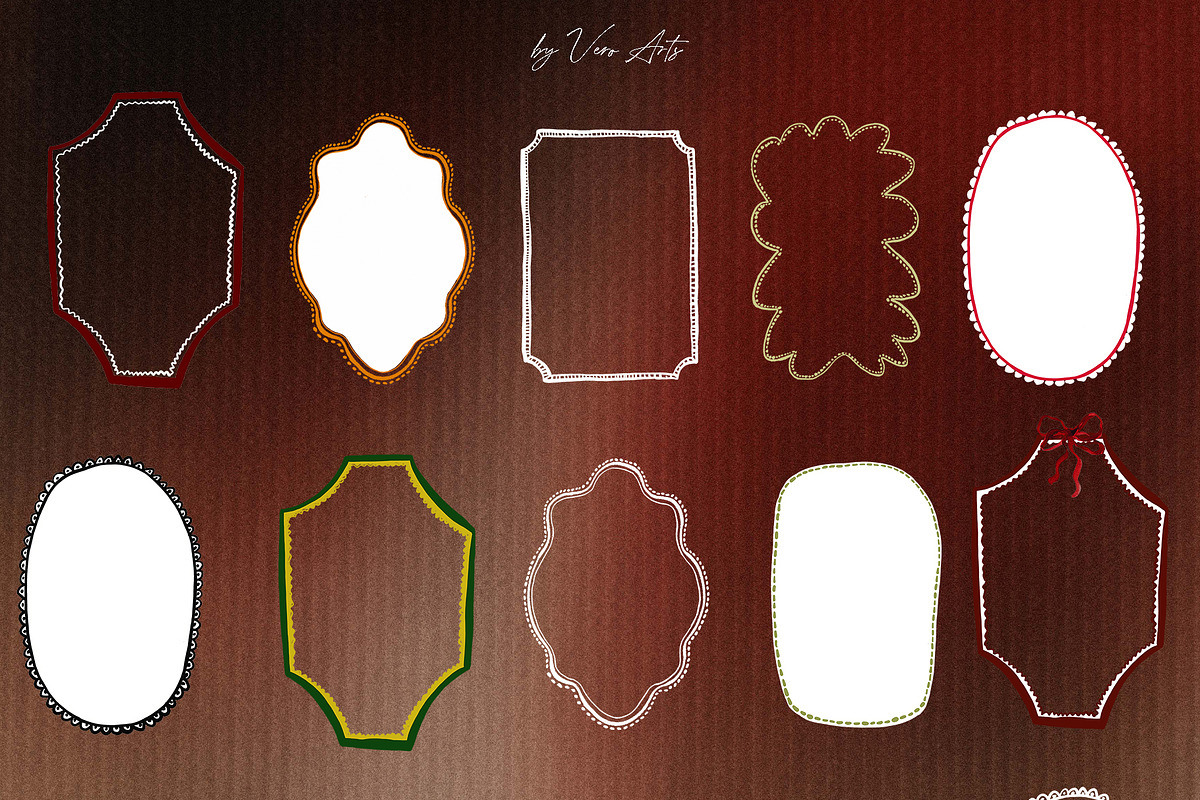 Christmas frames and backgrounds, a Background Graphic by Vero Arts (Photo 3 of 9)