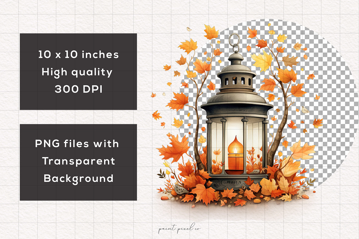 Whimsy Boho Fall Clipart, a Decorative Illustration by PaintPixelCo (Photo 2 of 10)