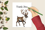 Leopard Print Christmas Clipart PNG, an Illustration by Creative Art (Thumbnail 7 of 9)