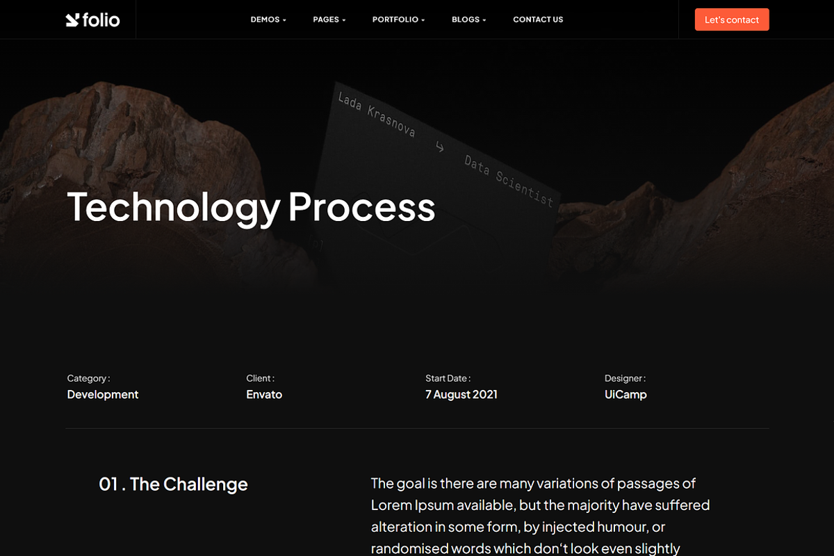 Creative Portfolio & Digital Agency, a WordPress Template by Design Spade (Photo 7 of 10)