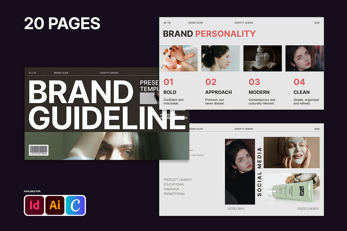 Brand Guideline Presentation Deck, a Branding & Logo Template by Devators (Photo 1 of 6)