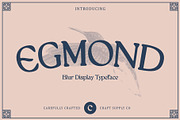 Egmond Blur, a Serif Font by Craft Supply Co. (Thumbnail 1 of 8)