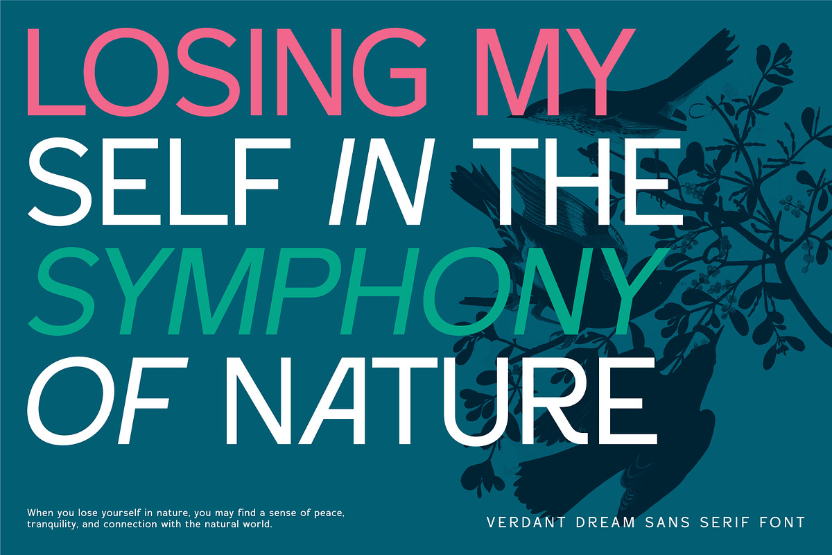 Verdant Dream - Minimal Typography, a Sans Serif Font by Imoodev (Photo 3 of 7)