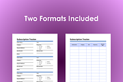 Subscription Tracker - PDF, an App Template by Ardent Workshop (Thumbnail 2 of 4)