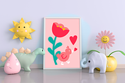 Secret garden. Cliparts and patterns, a Decorative Illustration by Oliana Moroz (Thumbnail 6 of 15)