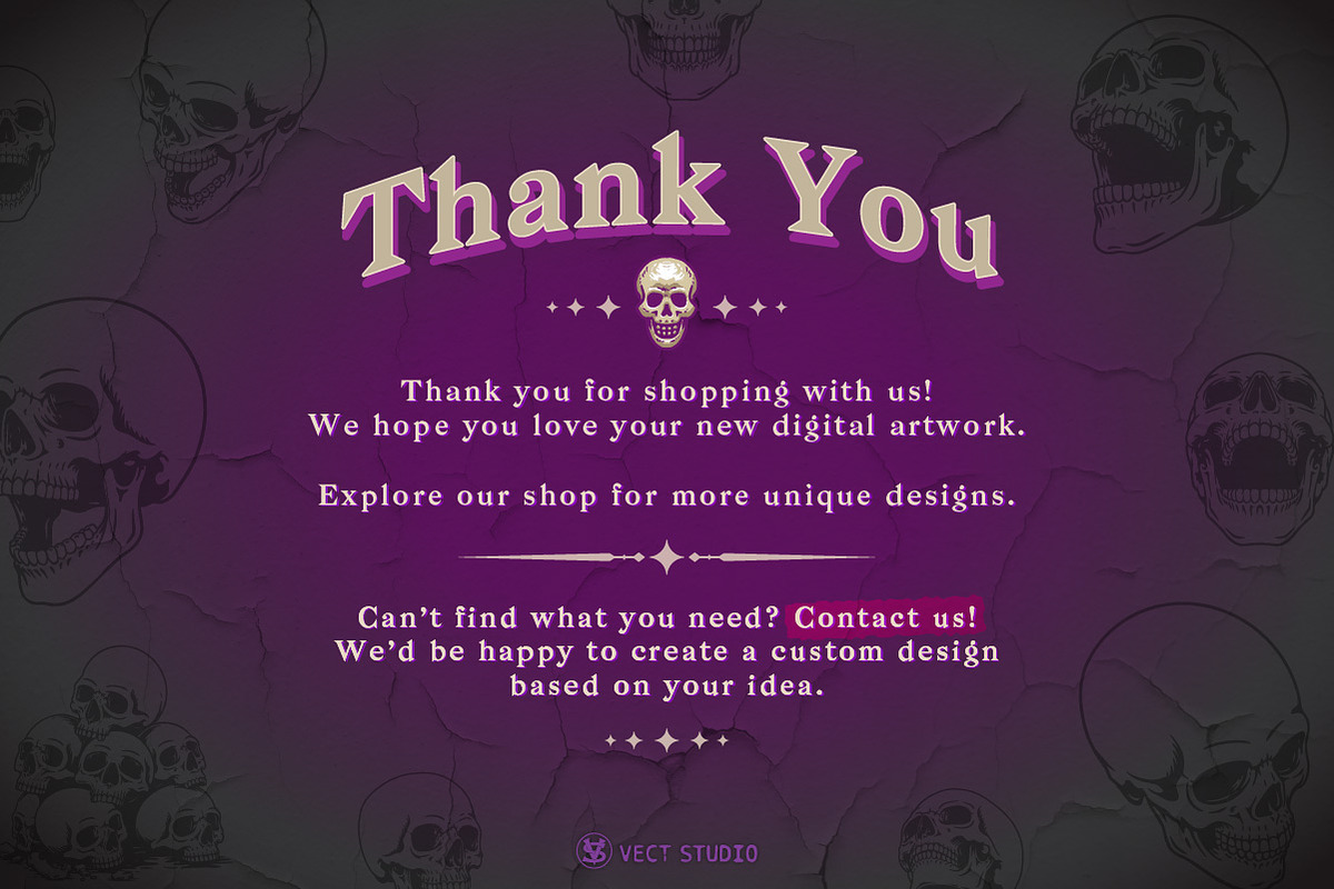 22 Halloween Skull Stamp Brushes, a Brush Add-On by vectstudio (Photo 10 of 10)