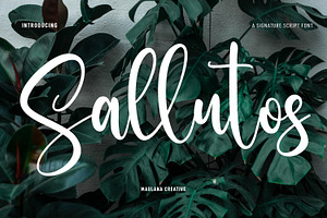 Sallutos Signature Script Font