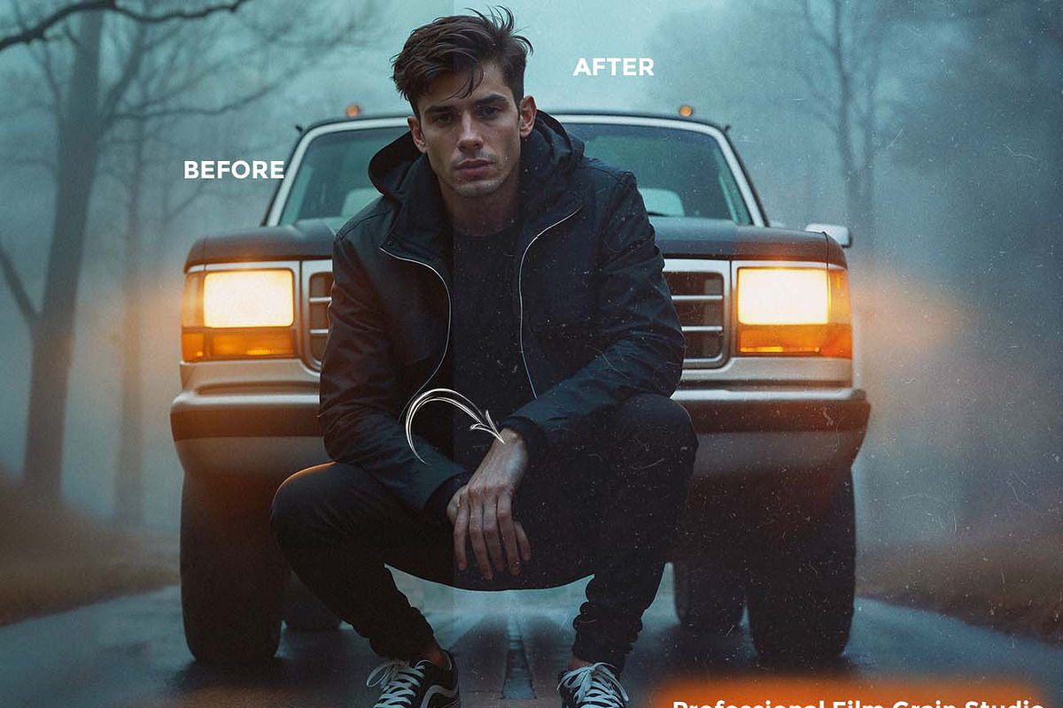 25 Analog FX Photoshop Action Bundle, an Action Add-On by Studio Retouch (Photo 25 of 59)