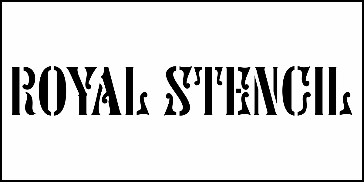 Royal Stencil JNL, a Sans Serif Font by Jeff Levine Fonts (Photo 2 of 5)