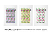 Naive Meadow – Floral Pattern, a Pattern Graphic by Alona Savchuk (Thumbnail 3 of 7)