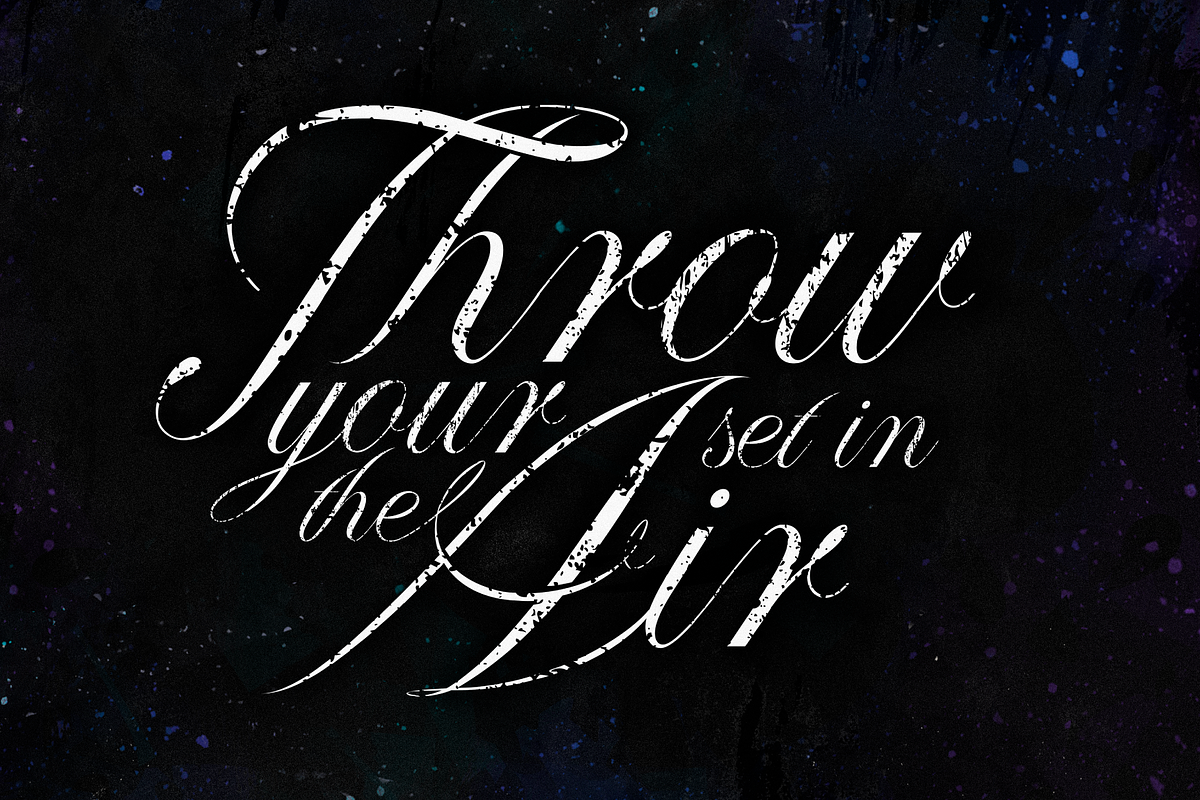Paulette, script typeface preview 4