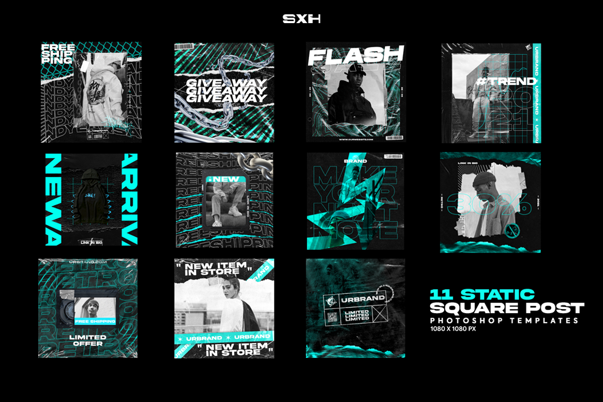 AQUUA Instagram Post Kit, a Templates & Theme by PeetalyStudioDesigns (Photo 3 of 11)