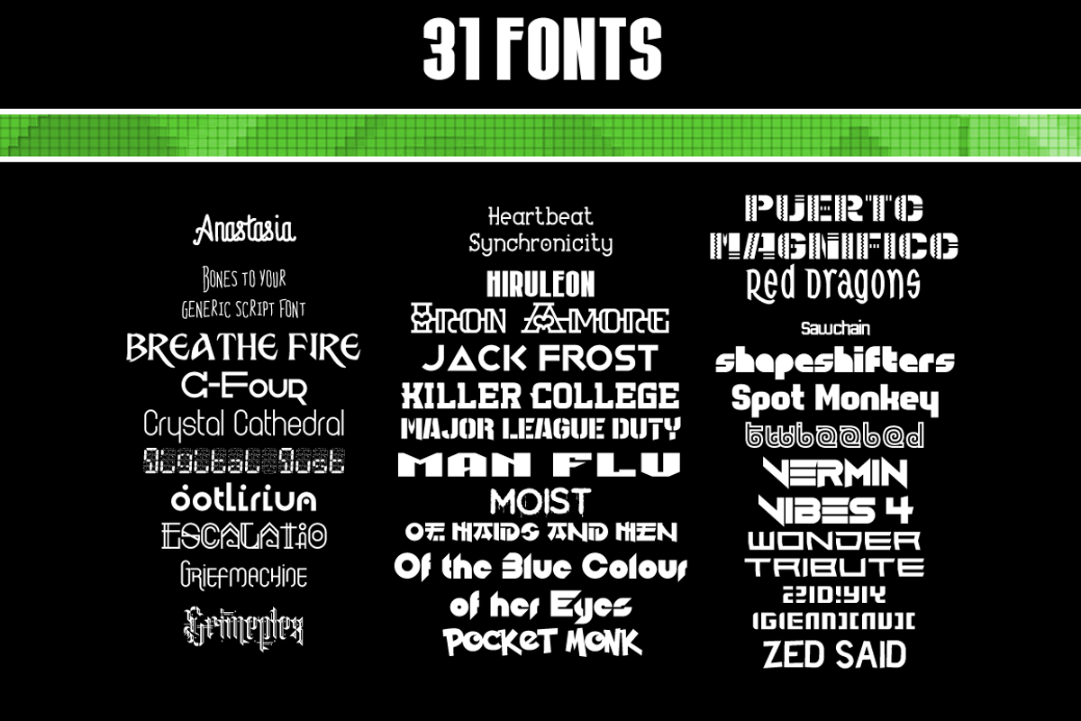 Professional Fonts 2016 Collection 1 preview 2