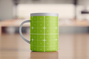 Metallic Mug Mockup Scene