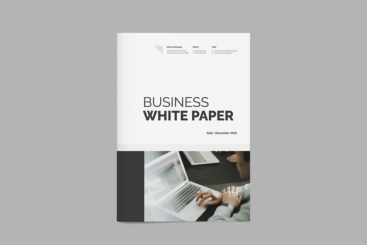 Minimal Whitepaper Template, a Brochure Template by afsar.hossain (Photo 2 of 9)