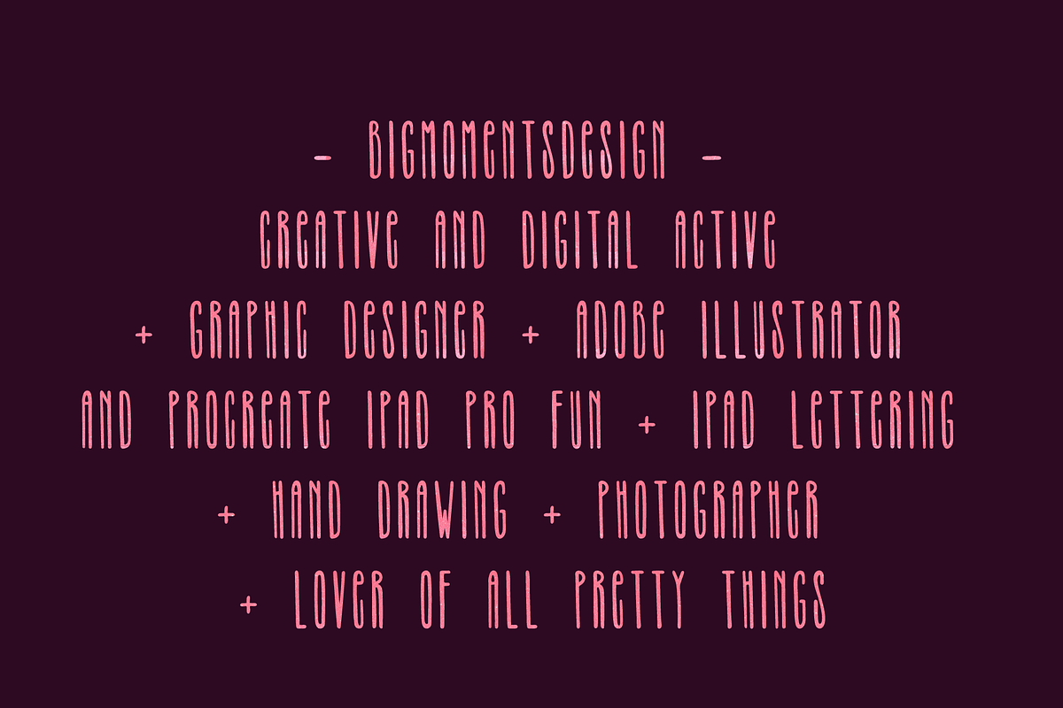 THE MINIMALIST - skinny tall font, a Sans Serif Font by bigmomentsdesign (Photo 10 of 16)