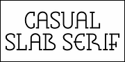Casual Slab Serif JNL, a Slab Serif Font by Jeff Levine Fonts (Thumbnail 2 of 5)