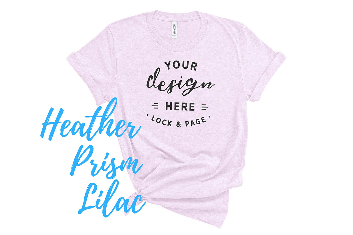 Bella Canvas TShirt Mockups On White, a Shirt Mockup by lock and page (Photo 29 of 92)