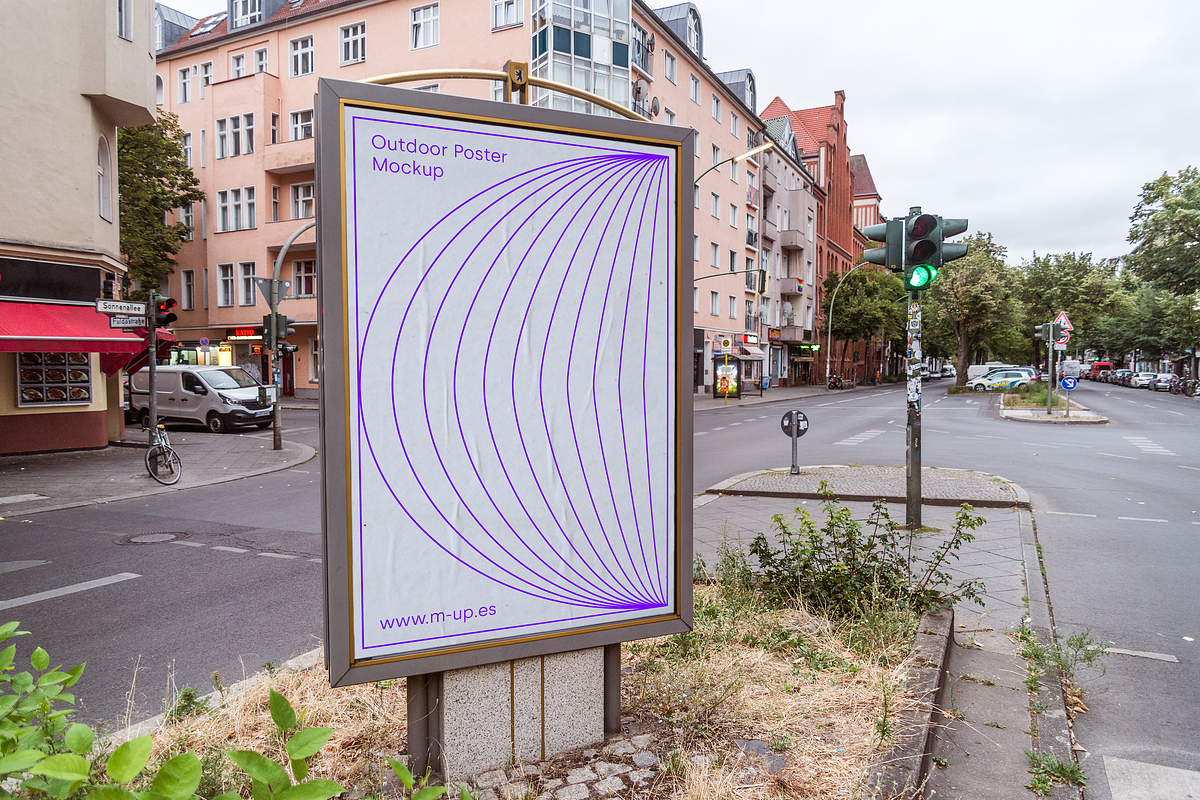 Berlin Outdoor Poster Mockup, an Advertising Mockup by M-up (Photo 2 of 2)