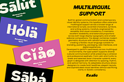 Bold Round Sans Font - Realic, a Sans Serif Font by Say Studio (Thumbnail 10 of 10)