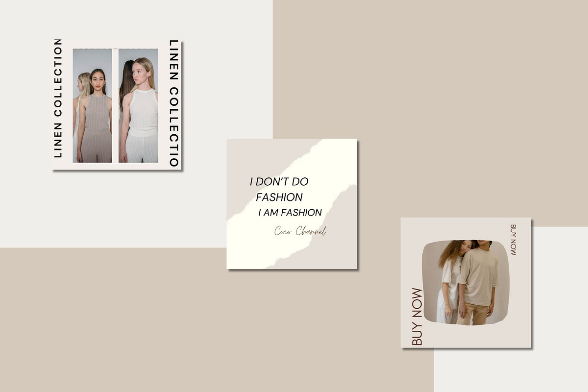 Canva Instagram Fashion Templates, a Social Media Template by Deepa Template Studio (Photo 7 of 10)
