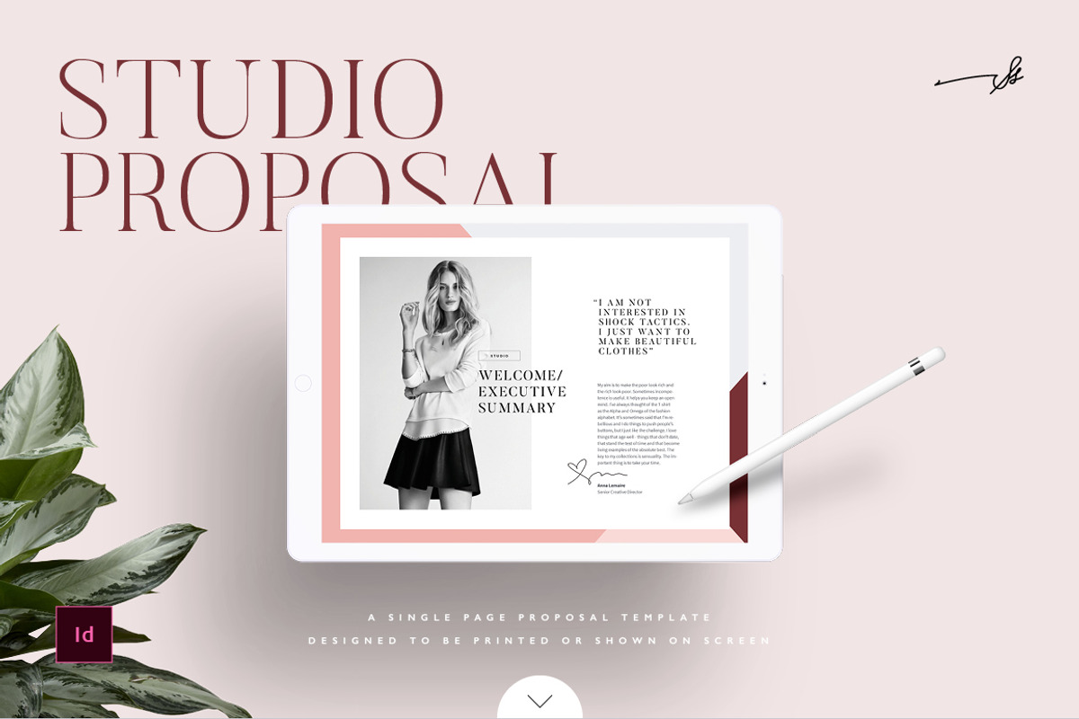 Studio Proposal, a Brochure Template by Studio Standard